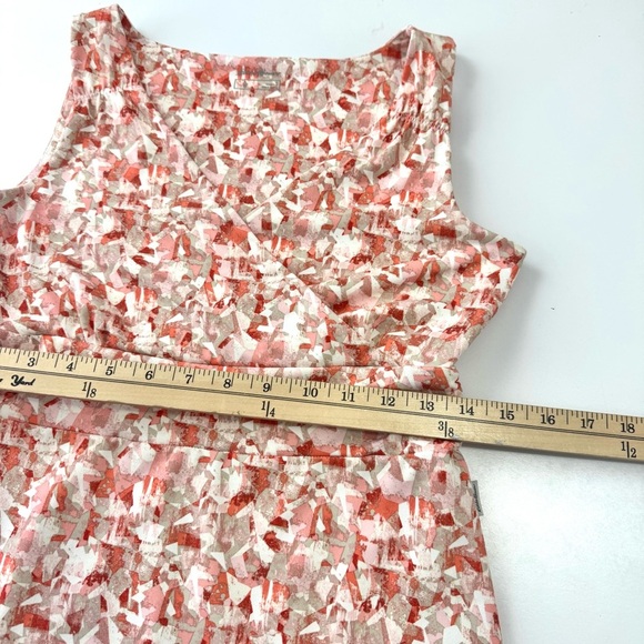 Eddie Bauer Womens Sz S Athletic Outdoor Sleeveless Stretch Mini Dress Coral Tan - Picture 11 of 13